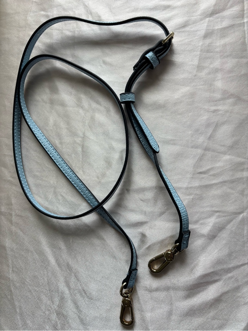 Aldo Light Blue Crossbody Bag with Tortoiseshell-Link Accent - Picture 13 of 16